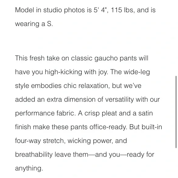 Zyia Large Black Work Flow Pants Wide Leg Gaucho 🖤 - Picture 11 of 12